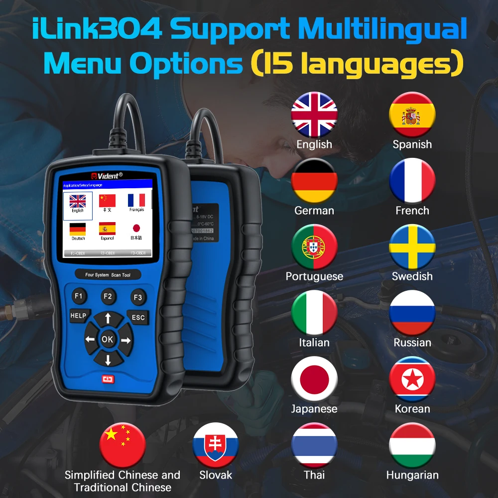 Vident ILink304 OBD2 Automotive Scanner