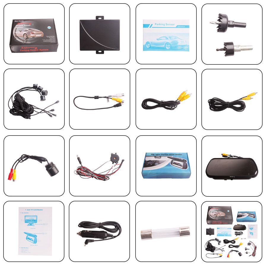 Lista de kits de sensores de estacionamiento de vídeo