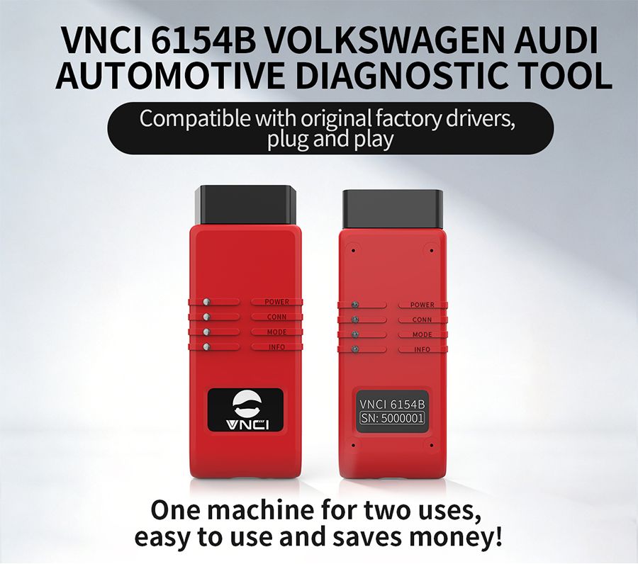 VNCI 6154B Diagnostic Tool for Volkswagen Models from 1996 to 2026+ Years Supports CAN FD/ DolP Protocol