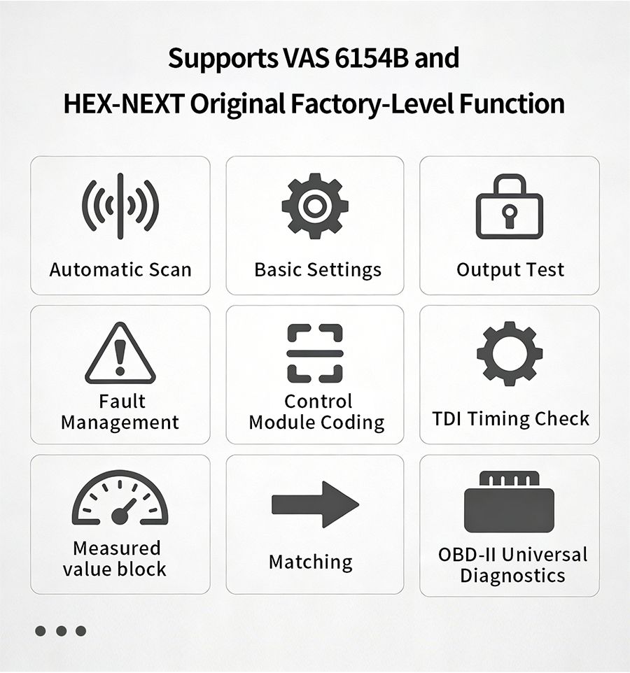 VNCI 6154B Diagnostic Tool for Volkswagen Models from 1996 to 2026+ Years Supports CAN FD/ DolP Protocol