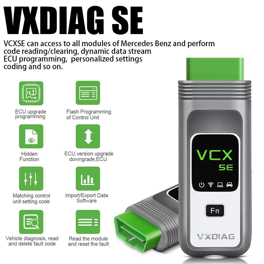 Vxdiag vcx se para benz, con 2tb SSD de marca completa para obtener una licencia donet gratuita