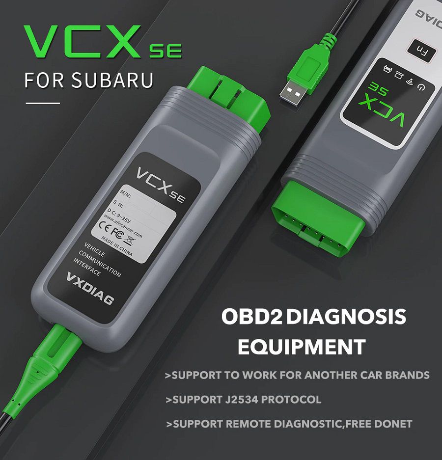 Vxdiag vcx se de la herramienta de diagnóstico obd2 de Subaru