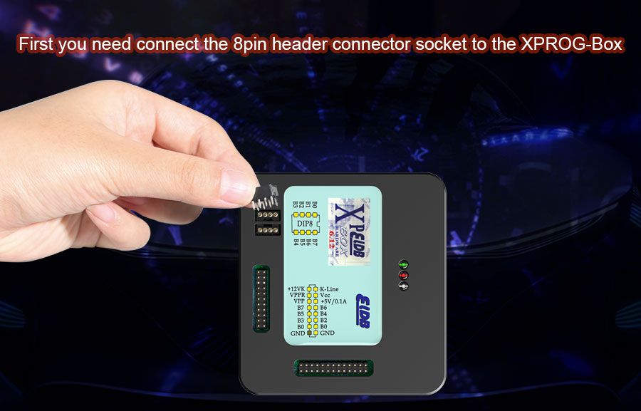 Vxscan 8 pin Adapter BMW Fem - BDC 95128 / 95256 chip antirrobo data Reading adapter, con enchufe de 8 agujas, utilizado con el programador xprog ECU