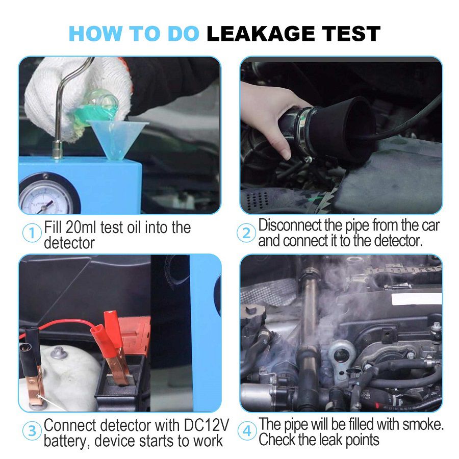 Vxscan V4 detector de fugas de humo de automóviles