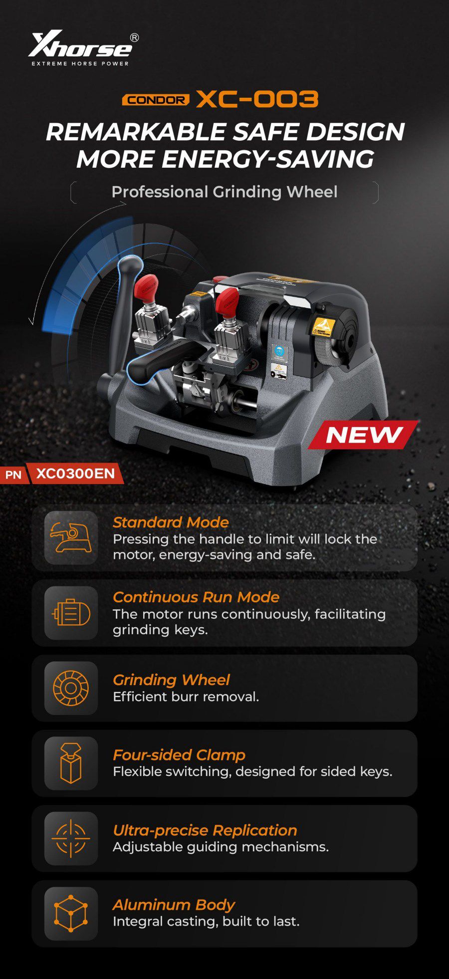 XHORSE CONDOR XC-003 Mechanical Key Cutting Machine