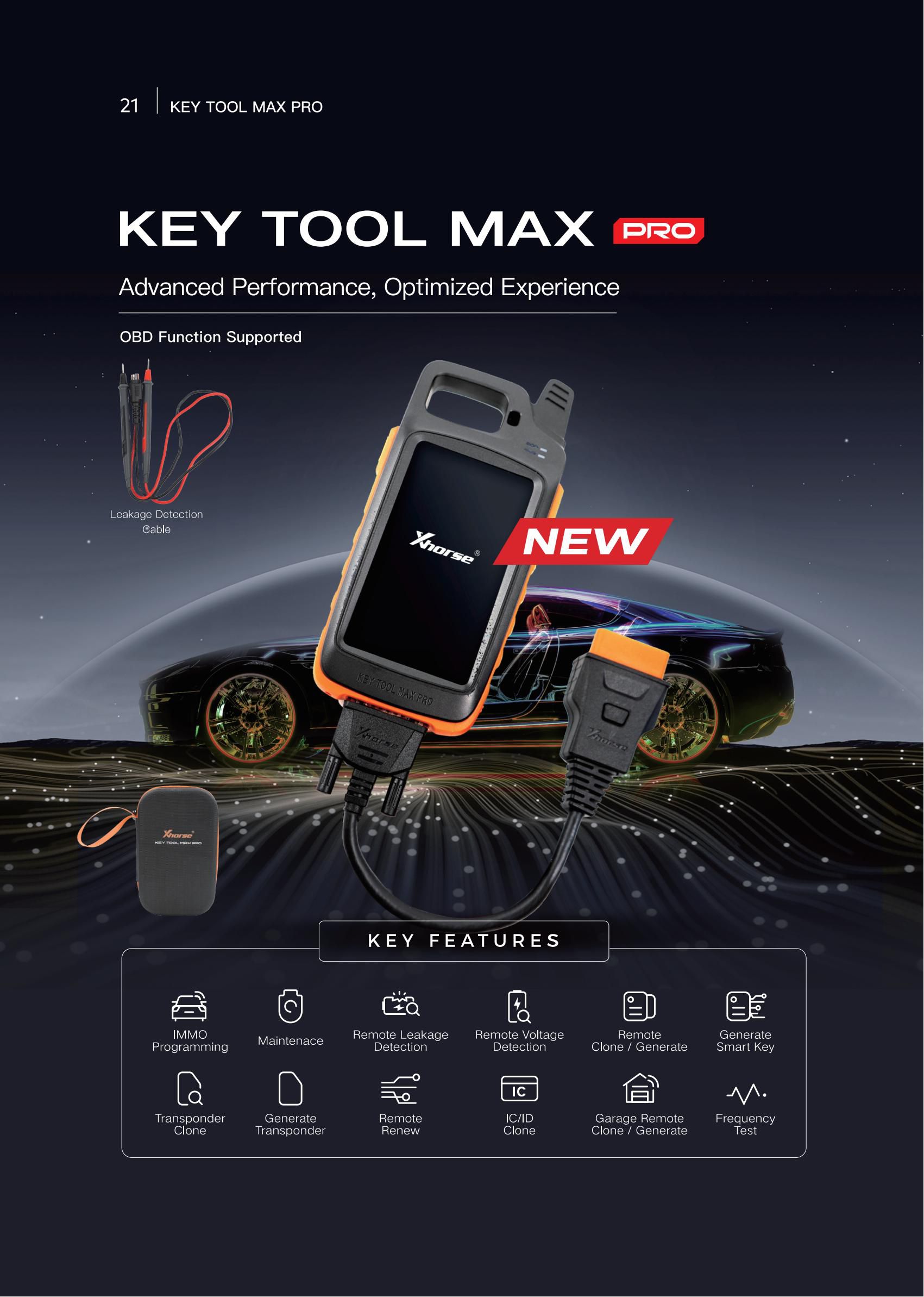 Xhorse VVDI Key Tool Max Pro(MINI OBD 도구 기능 포함)