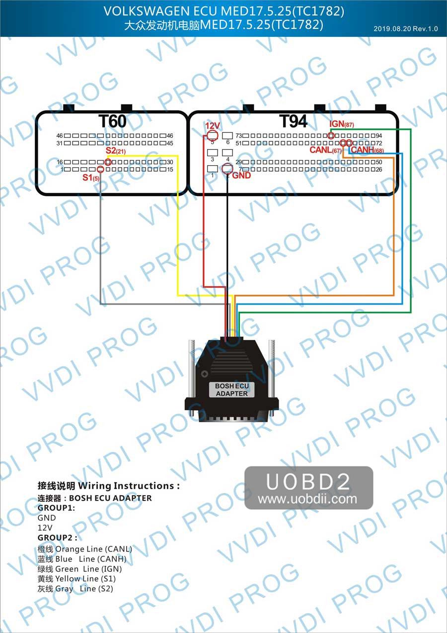 Xhorse VVDI Prog Bosch 어댑터 