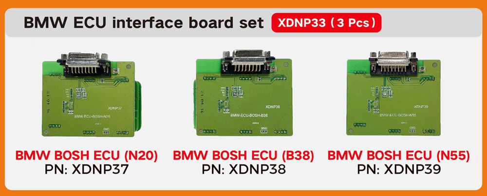 Adaptadores xhorse xdnp33 para BMW N20 b38 n55 ECU