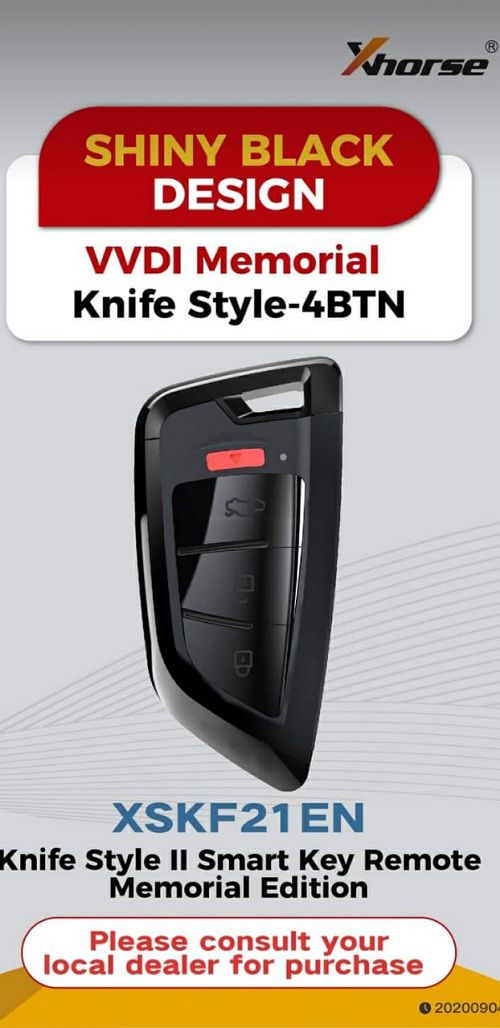 Xhorse xskf21en vvdi Memorial Knife style - 4btn