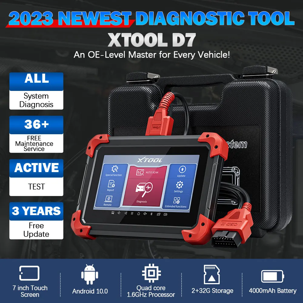 Newest XTOOL D7 Automotive All System Diagnostic Tool