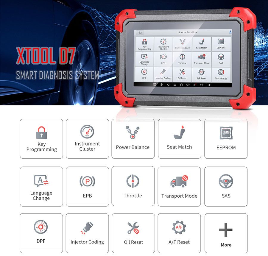 XTOOL D7 Automotive Diagnostic Tool