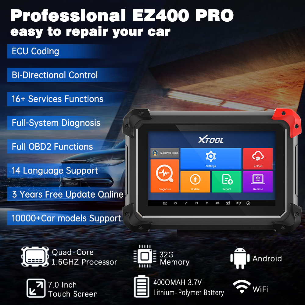 XTOOL EZ400 PRO 태블릿 자동 진단 도구