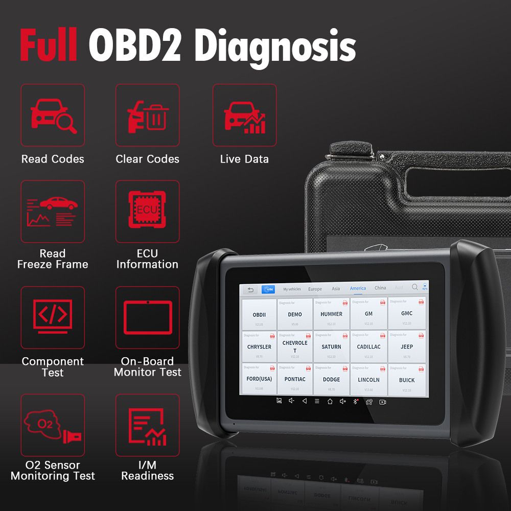 XTOOL InPlus IP616 OBD2 Car Automotive Diagnostic & Key Programmer Tool 