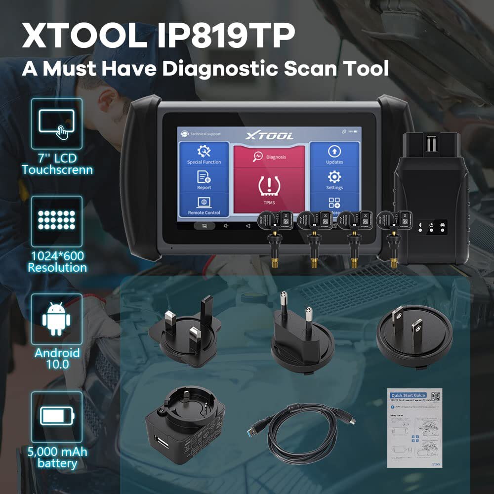 Xtool inplus ip819ts tpms programan todos los diagnósticos del sistema