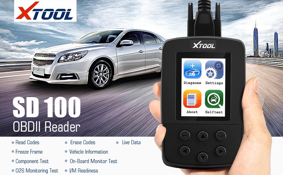 Lector de código xtool sd100 volle obd2 bricolaje obd2 