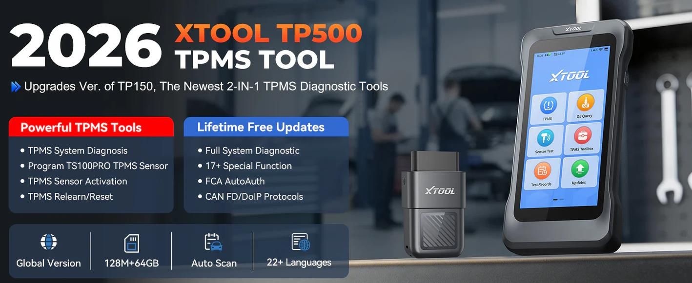 XTOOL TP500 Handheld Automotive TPMS Diagnostic Tool