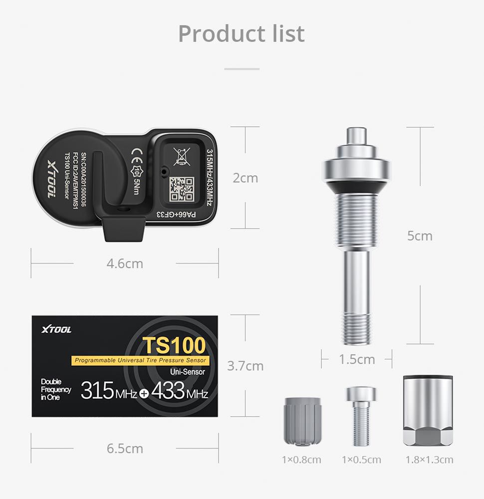 XTOOL TS100 TPMS Sensor