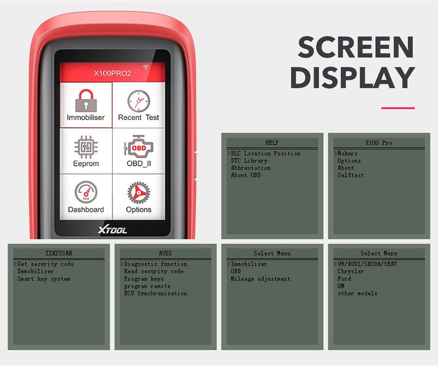 Programador de teclas automáticas xtool x100 PRO2