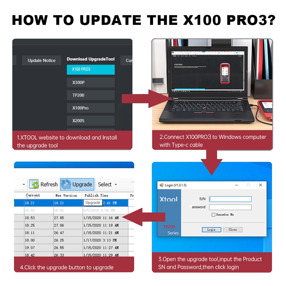 XTOOL X100 Pro3 Professional Auto Key Programmer 